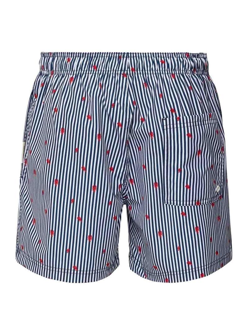 Calção de banho Jack and Jones  Maui Mini stripe azul para criança