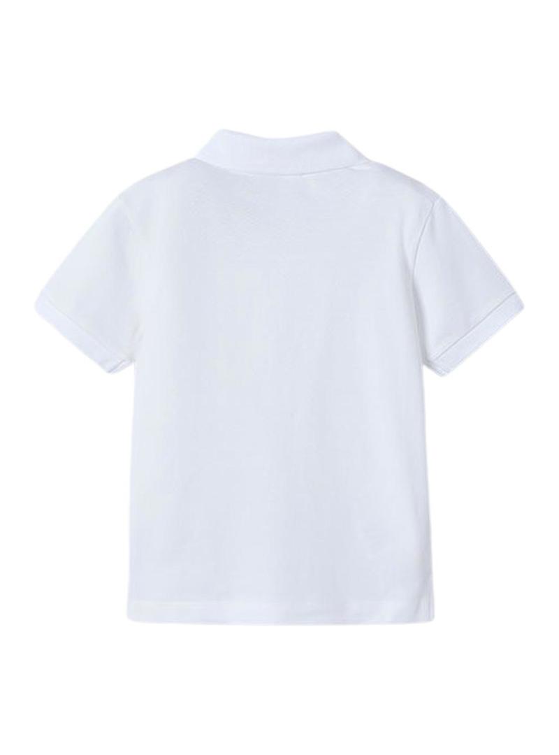 Polo Mayoral granito básico branco para menino