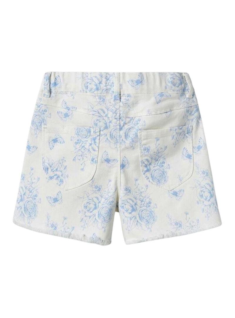 Shorts Name It Rose Mom branco para menina