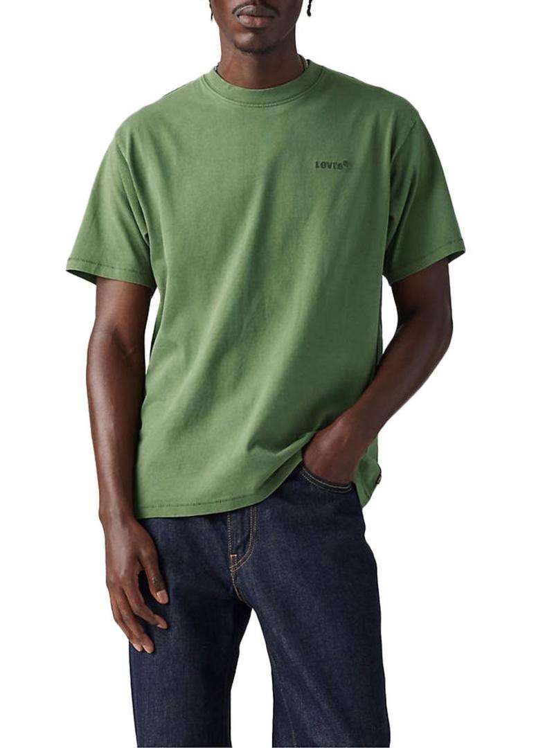 Camiseta Levis Red Tab verde para homem