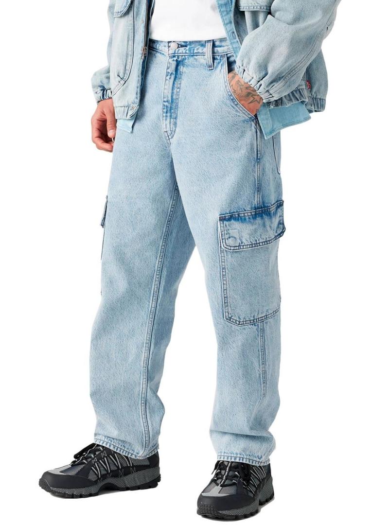 Calça jeans Levis 568 Cargo para homem