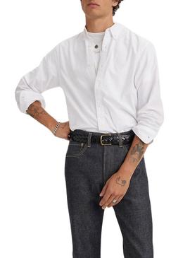 Camisa Levis Basic Button branca para homem.