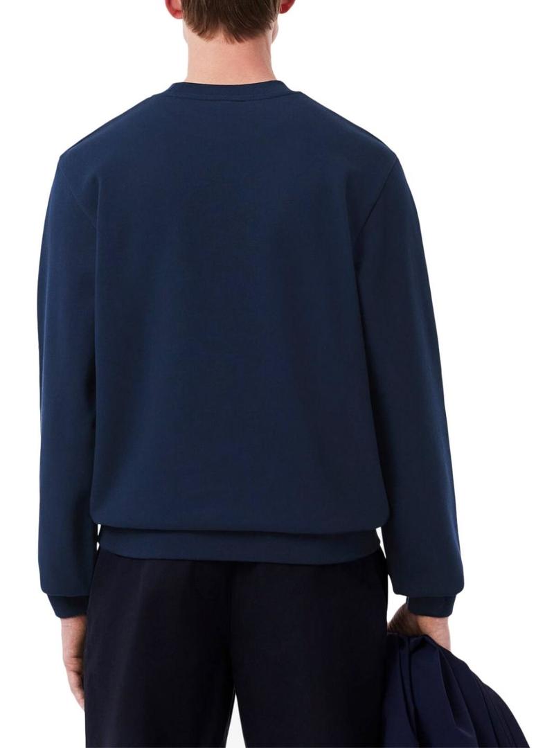 Moletom Lacoste azul marinho com logo para homem