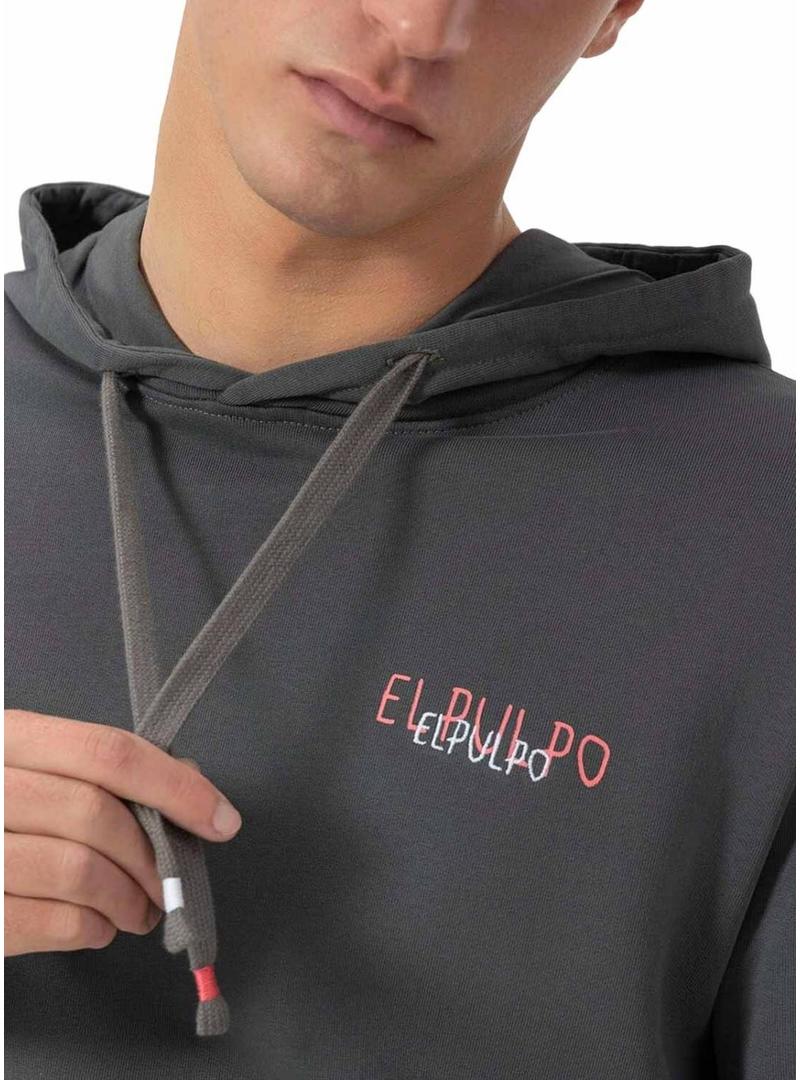 Moletom El Pulpo Logo antracite para homem