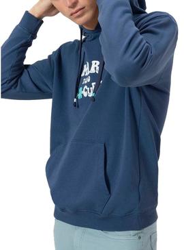 Moletom O Polvo O Mar Azul Marinho homem.