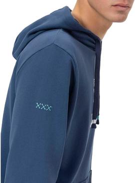 Moletom O Polvo O Mar Azul Marinho homem.