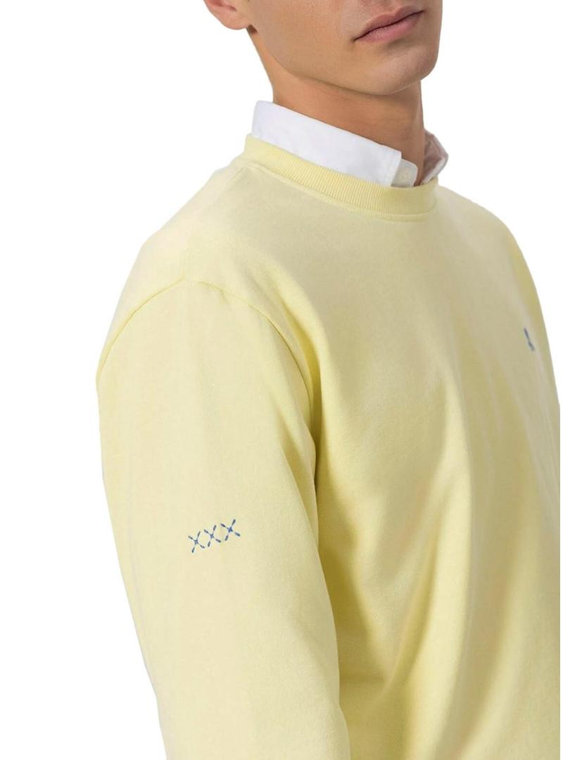 Moletom O Polvo básico amarelo para homem.