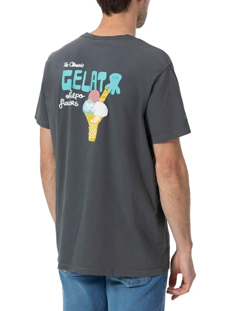 Camisa El Pulpo Gelado cinza para homem