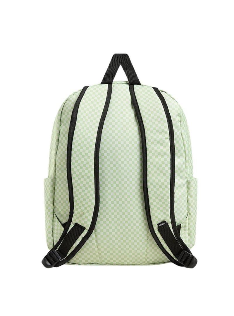 Mochila Vans Old Skool Check verde para mulher e homem.