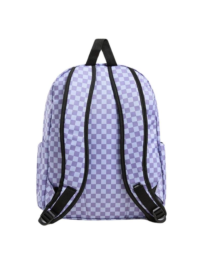 Mochila Vans Old Skool Check roxa para mulher e homem.