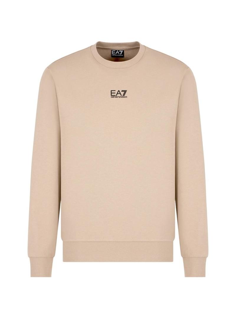 Moletom Emporio Armani EA7 Core Identity tostado para homem.