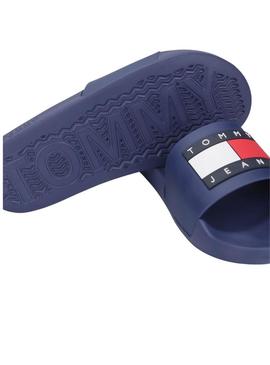 Chinelos Tommy Jeans Pool Slide azul para mulher