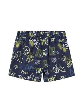 Calção bermuda Mayoral estampado marítimo da  para menino