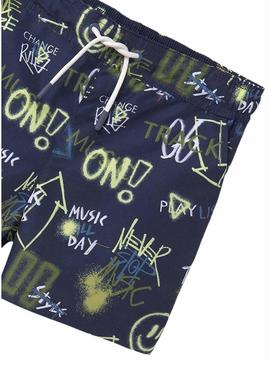 Calção bermuda Mayoral estampado marítimo da  para menino