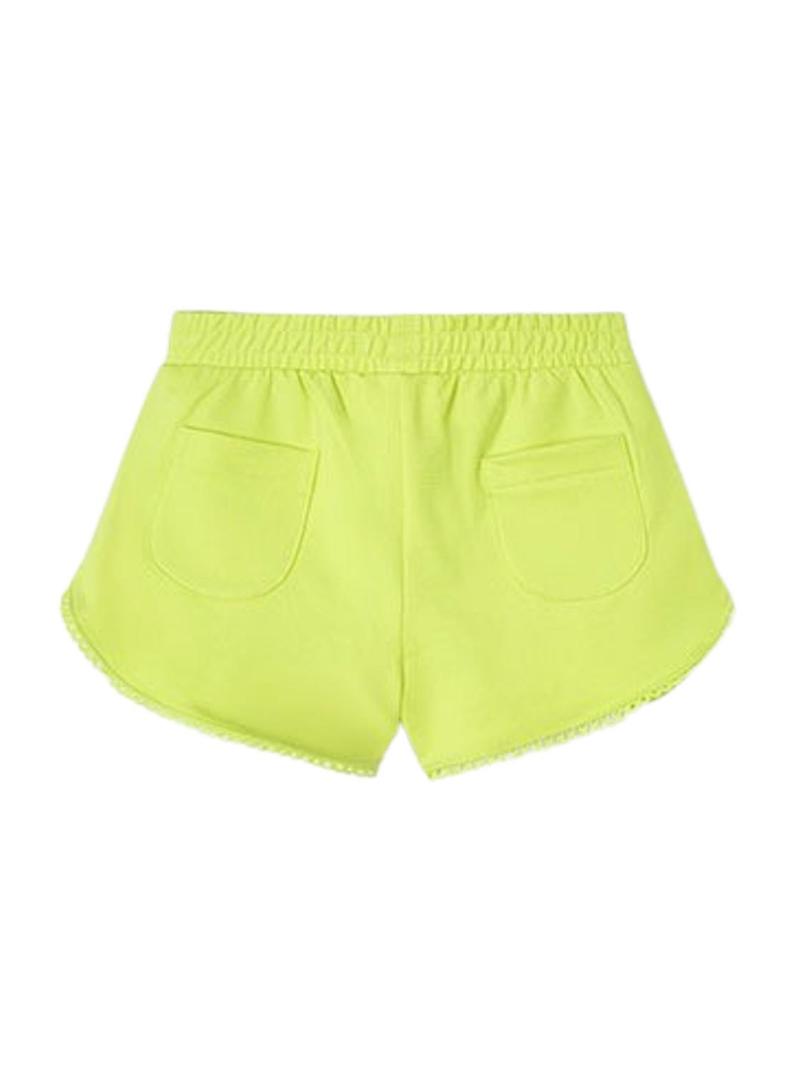 Short Mayoral   desportivo básico amarelo para menina