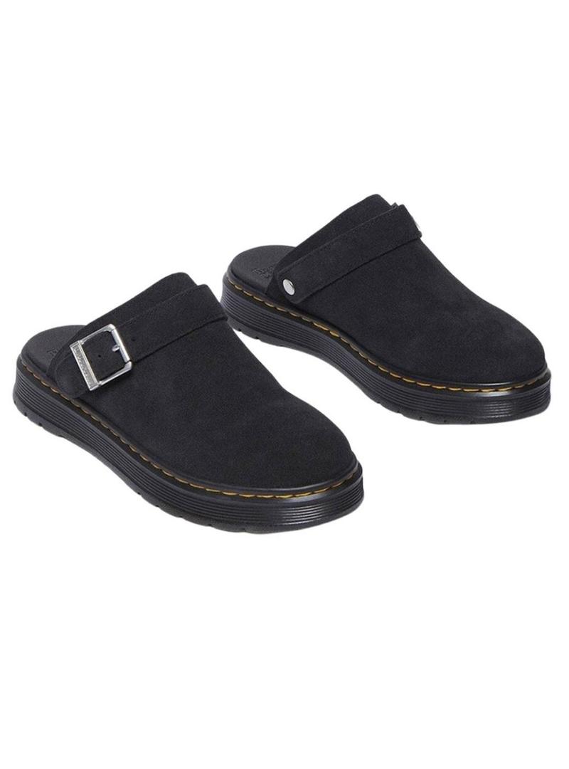 Sapato Mule Dr. Martens Brookline preto para mulher.