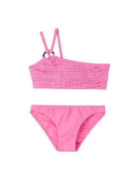 Biquíni Mayoral rosa combinado para meninas