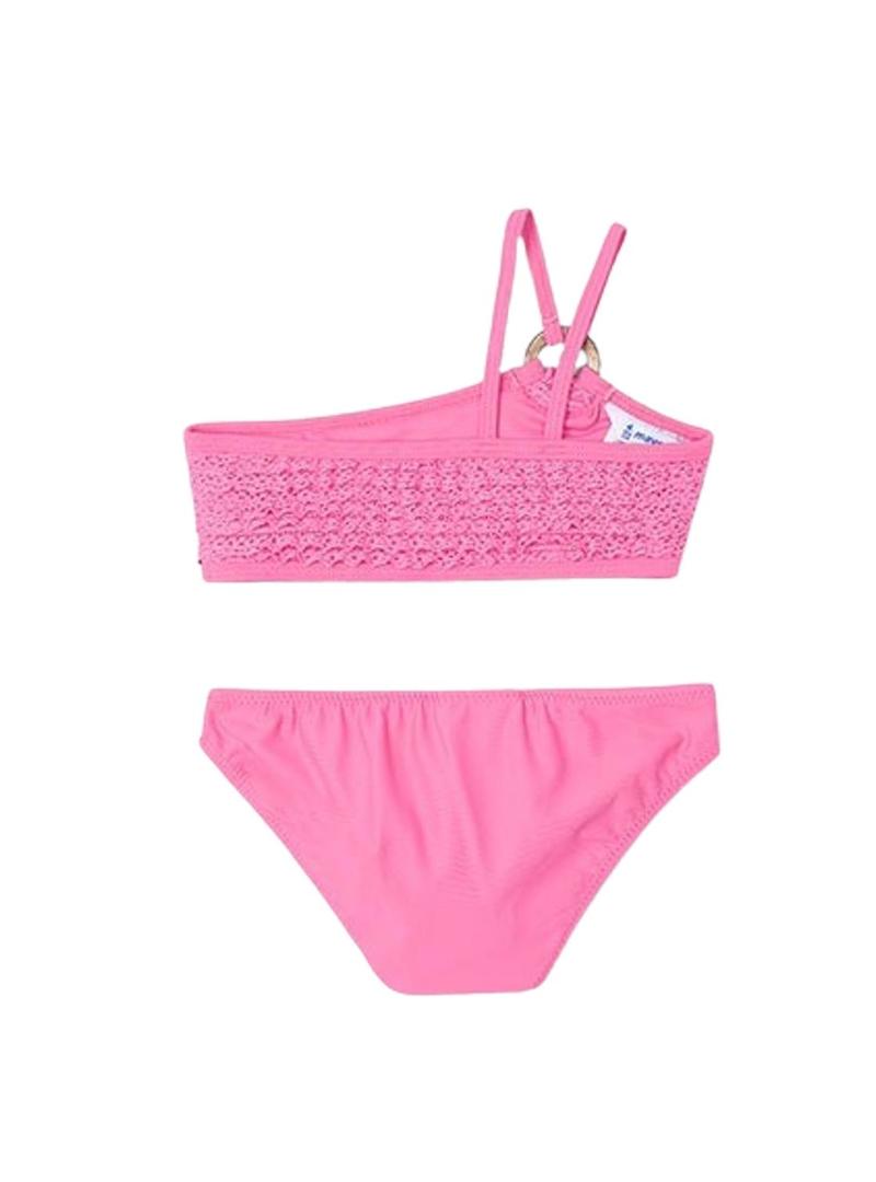 Biquíni Mayoral rosa combinado para meninas