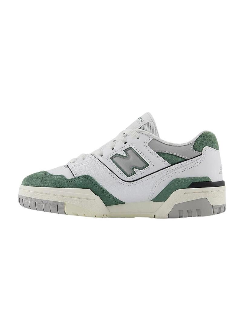 Sapatilhas New Balance GSB550 branco verde crianças