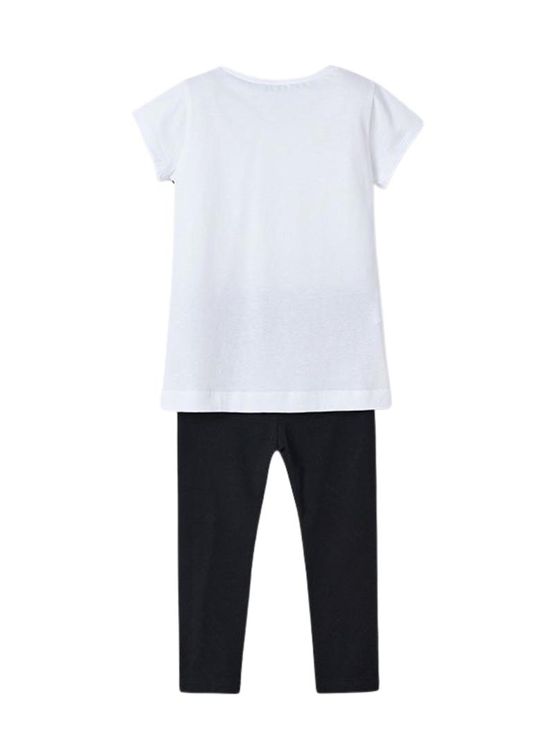 Conjunto Mayoral legging e camiseta estampado menina