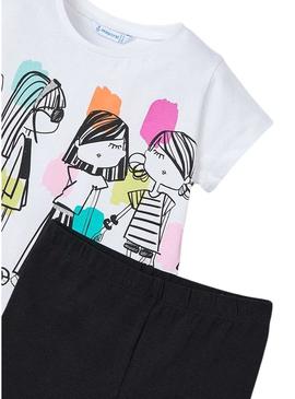 Conjunto Mayoral legging e camiseta estampado menina