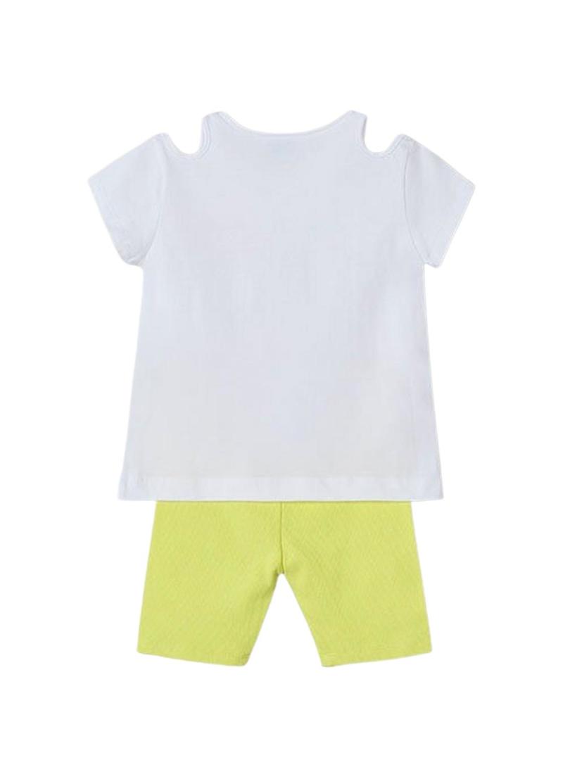  Set Mayoral leggings e camiseta com aberturas para meninas da Mayoral.