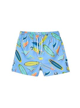 Swimsuit   Mayoral  estampado surfista azul da Mayoral para menino.