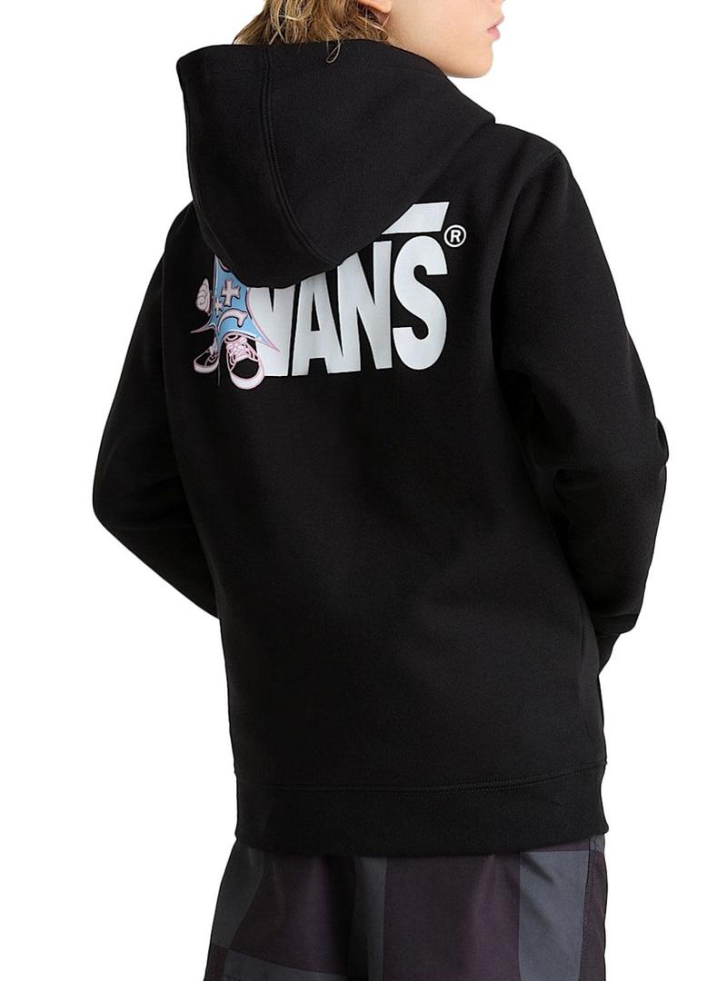 Moletom Vans Super preto para menina.