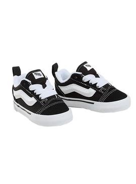 Sapatilhas Vans Knu Skool baby preto e branco