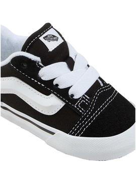 Sapatilhas Vans Knu Skool baby preto e branco