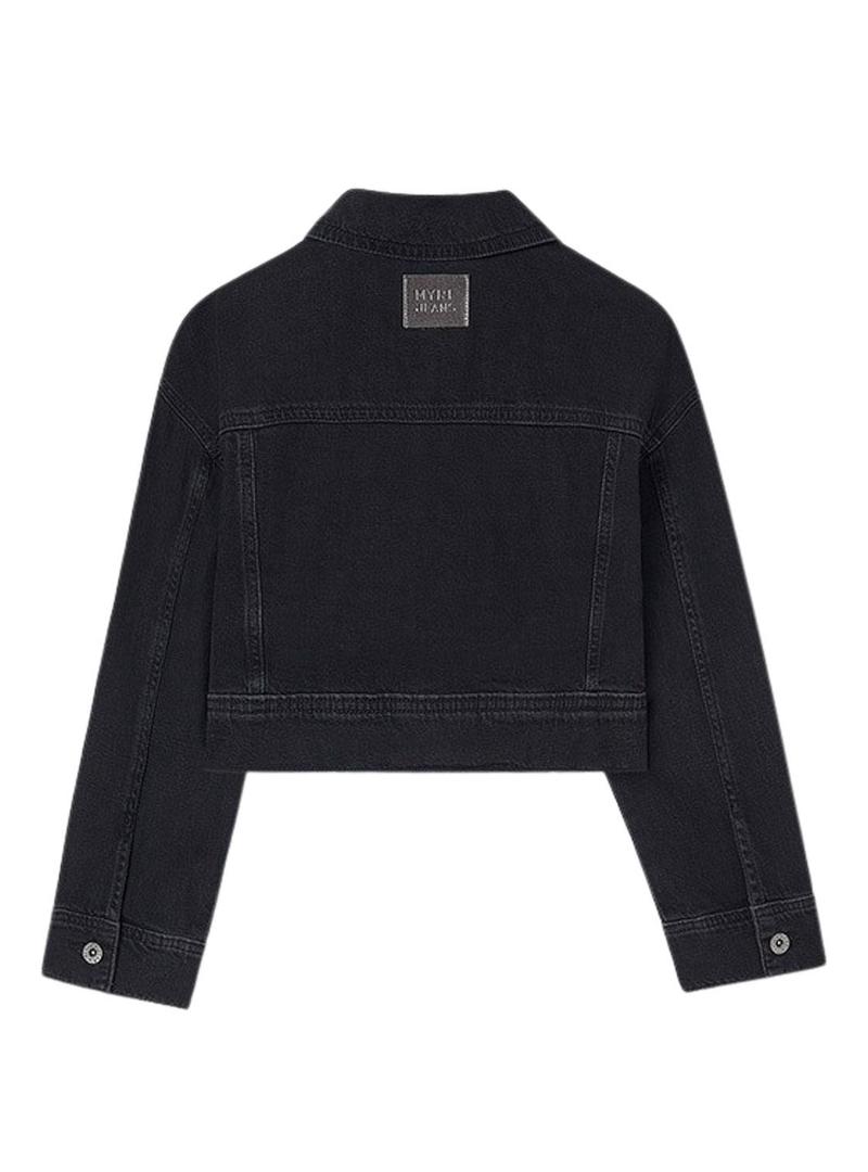 Jaqueta jeans Mayoral preta para menina