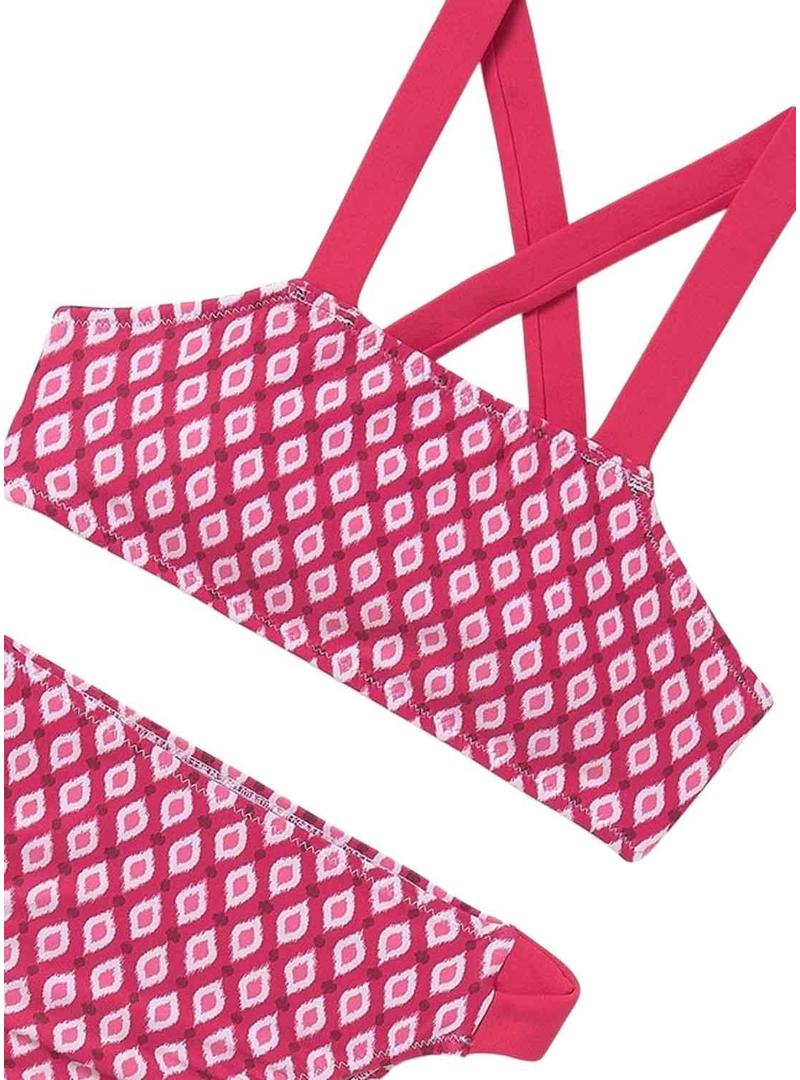 Biquíni floral rosa da Mayoral para menina