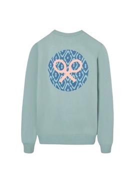 Moletom Silbon Círculo turquesa para homem