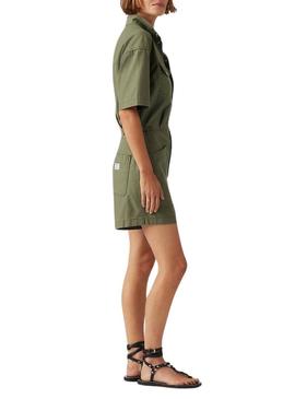 Jumpsuit Levis   de treino verde curto  para mulher