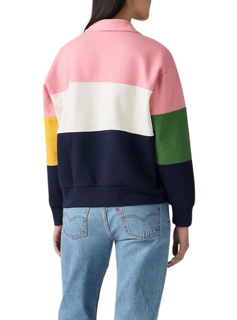 Sweatshirt Levis Popover multicolor para mulher.