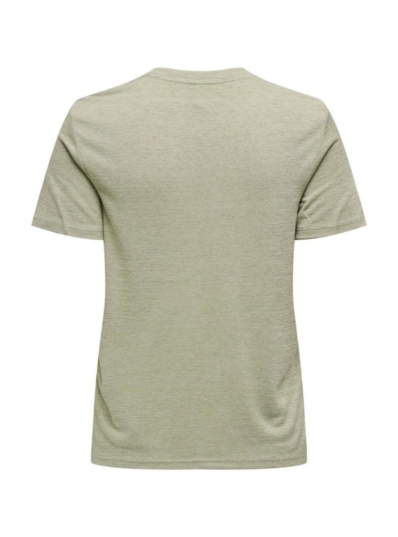 Camiseta Only Charlotte verde para mulher.