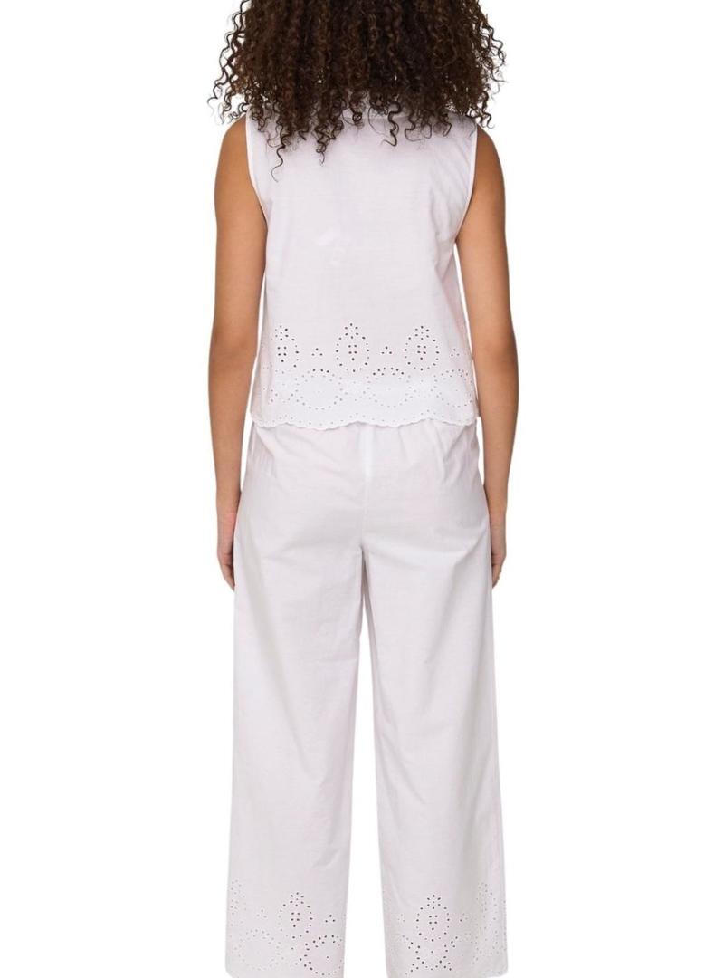 Camisa Only Roxanne Resort branca para mulher.