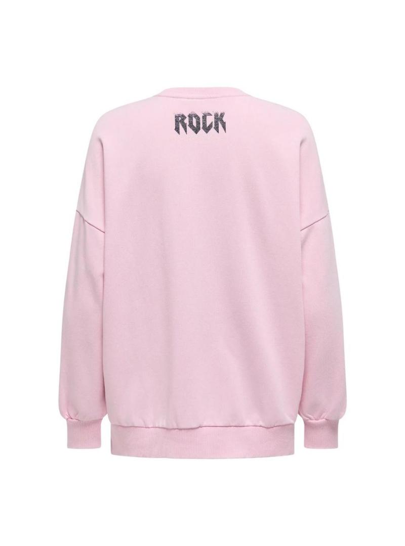 Moletom Only  Lucinda Oversize rosa para mulher