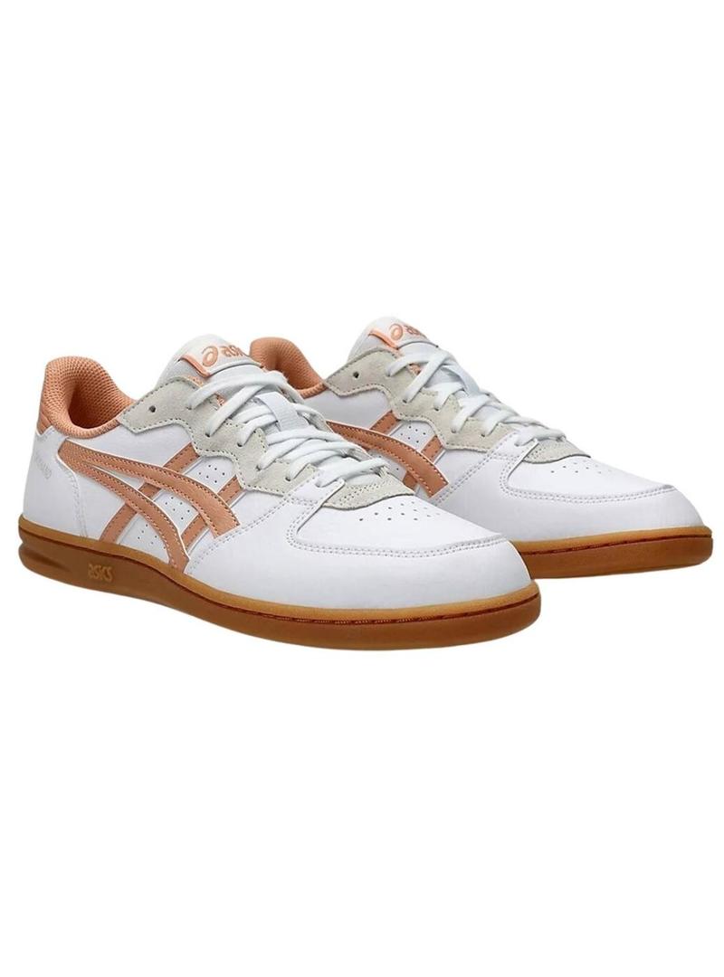 Tênis Asics Skyhand OG branco e rosa para mulher