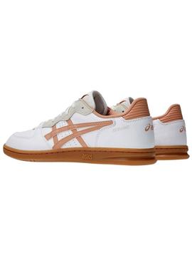 Tênis Asics Skyhand OG branco e rosa para mulher