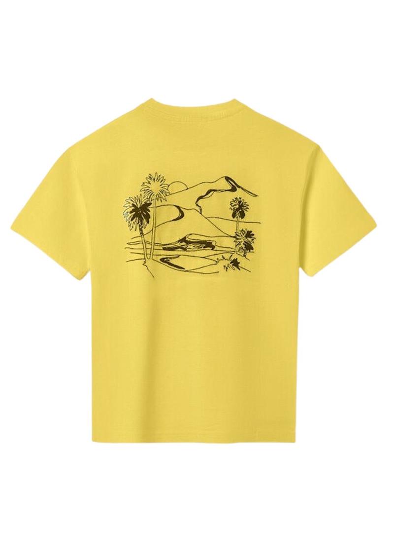 Camisola Mayoral com texto bordado em amarelo para menino