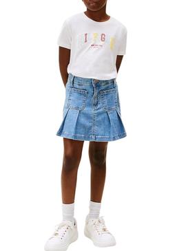 Camiseta Tommy Hilfiger Varstiy branca para mulher.