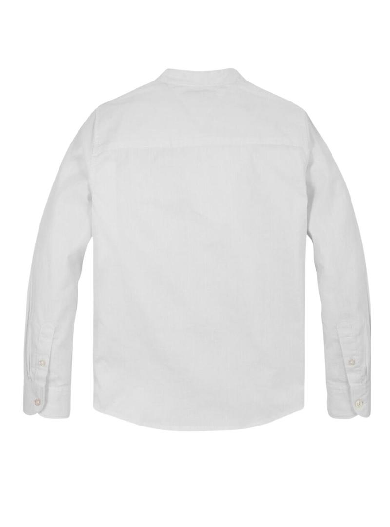 Camisa Tommy Hilfiger Mao branca para homem.