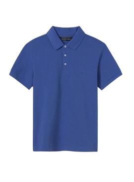 Polo Mayoral granito básico azul para menino
