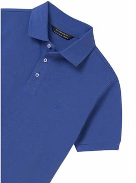 Polo Mayoral granito básico azul para menino