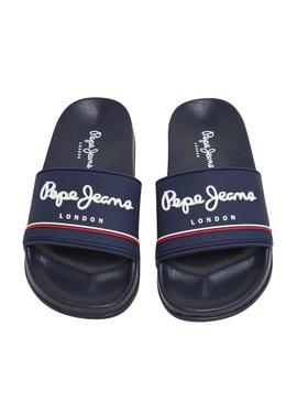 Chinelos Pepe Jeans Slider azul marinho para menino