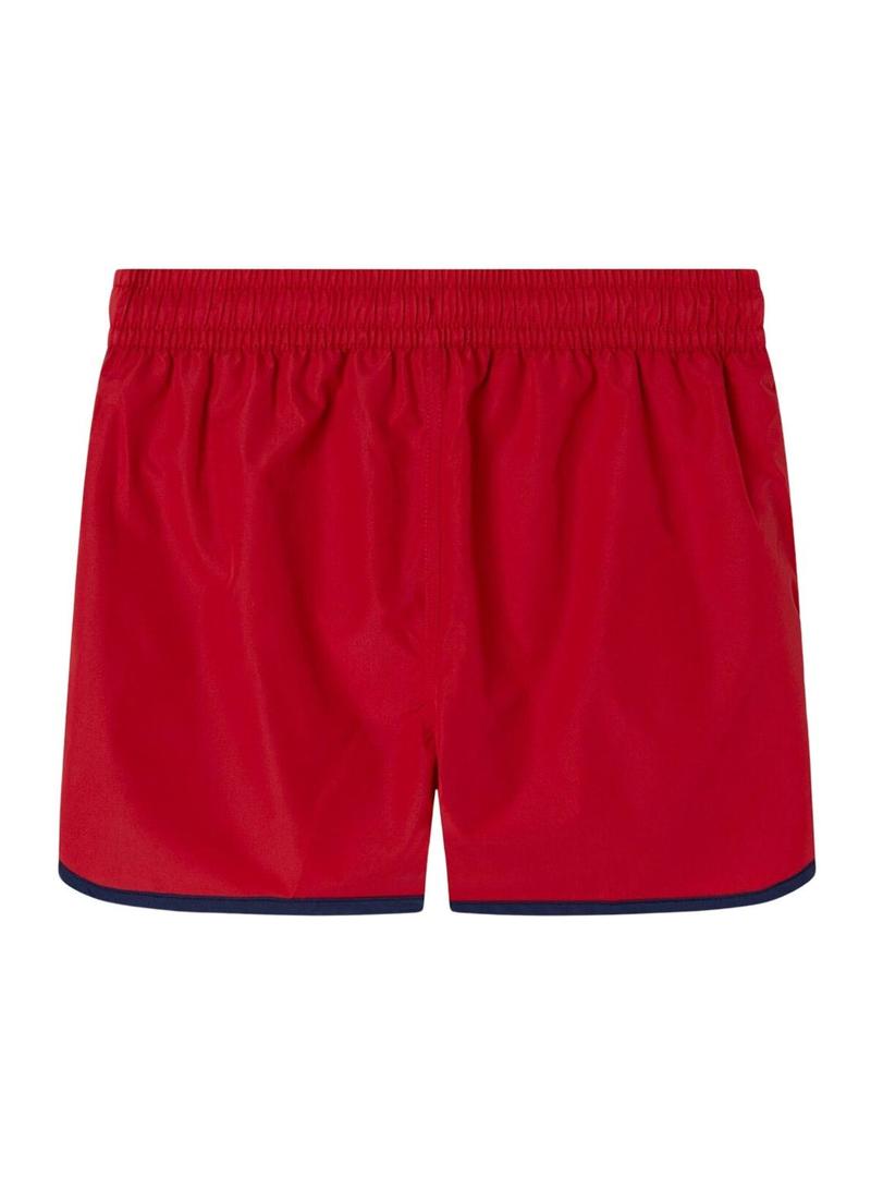 Fato de banho  Pepe Jeans Piping vermelho para menino