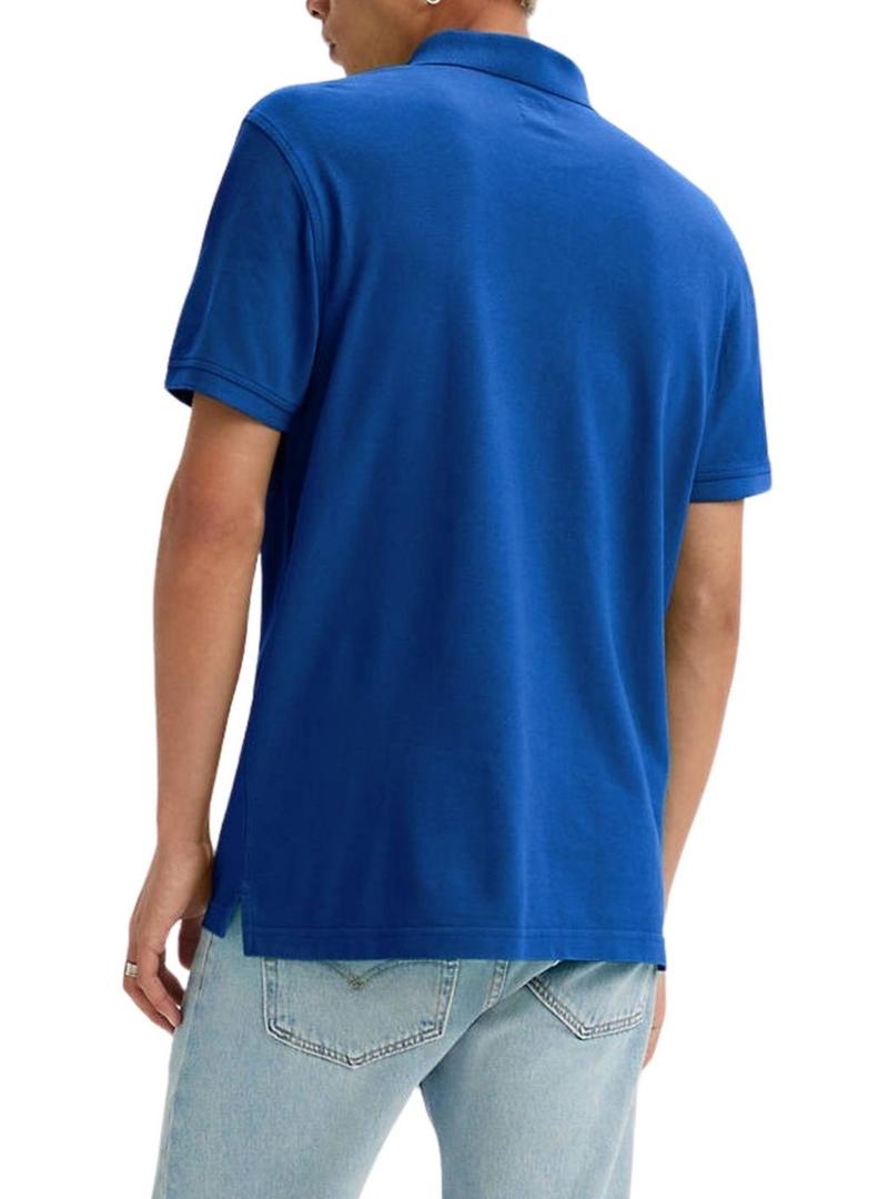 Polo Levis Housemark azul para homem.