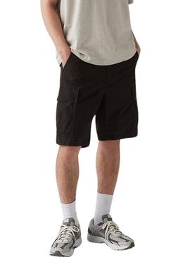 Bermudas Levis Carrier cargo preto para homem