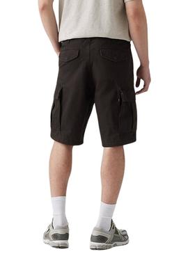 Bermudas Levis Carrier cargo preto para homem